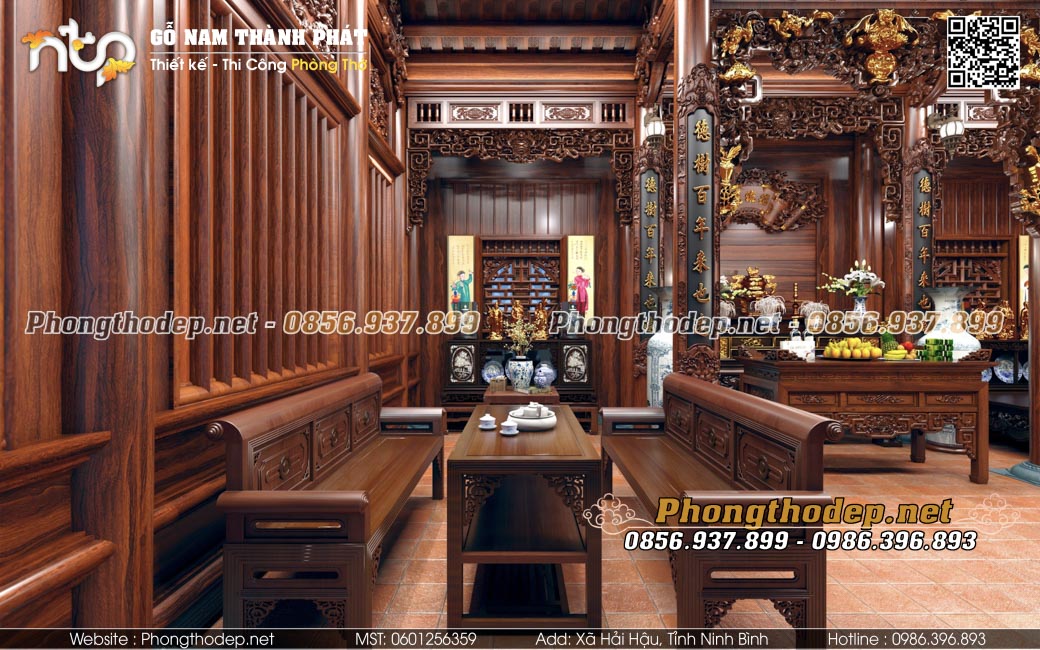 Tủ chè gỗ lim